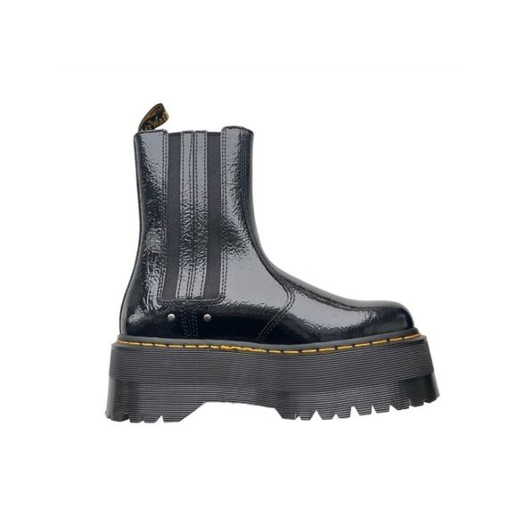 Dr Martens Max Distressed Patent Chelsea Platform Boots Size 9 Size 11 NEW - Picture 8 of 9